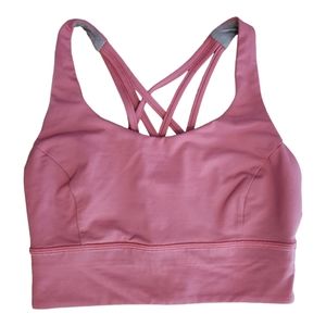 Lululemon Free To Be Serene Bra Long Line *Light Support C/D Cup size 6 in Pink